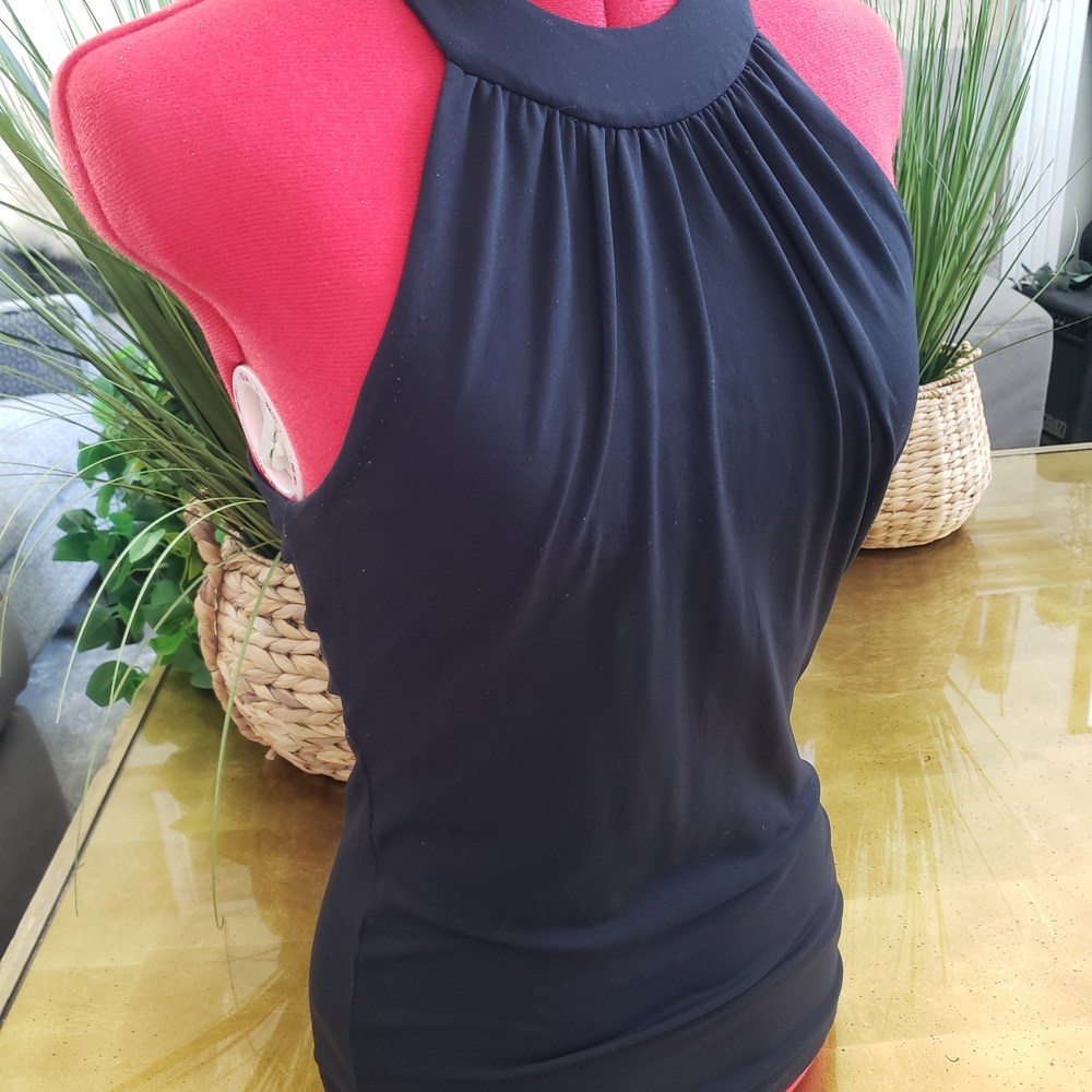 Chic Black Women's Halter Tank Top
